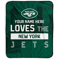 Pegasus New York Jets 50" x 60" City Skyline Personalized Fleece Blanket