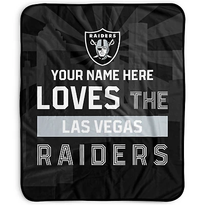 Pegasus Las Vegas Raiders 50" x 60" City Skyline Personalized Fleece Blanket