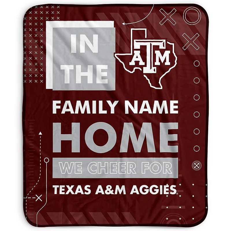 Pegasus Texas A&M Aggies 50" x 60" "We Cheer" Personalized Fleece Blanket