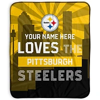 Pegasus Pittsburgh Steelers 50" x 60" City Skyline Personalized Fleece Blanket