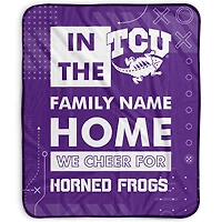Pegasus TCU Horned Frogs 50" x 60" "We Cheer" Personalized Fleece Blanket