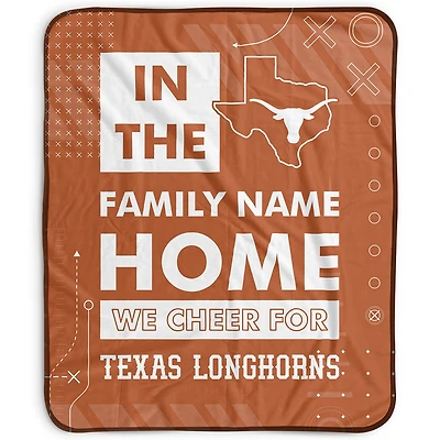 Pegasus Texas Longhorns 50" x 60" "We Cheer" Personalized Fleece Blanket
