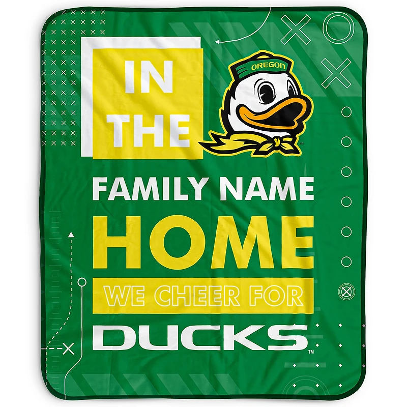 Pegasus Oregon Ducks 50" x 60" "We Cheer" Personalized Fleece Blanket