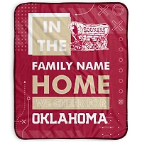 Pegasus Oklahoma Sooners 50" x 60" "We Cheer" Personalized Fleece Blanket