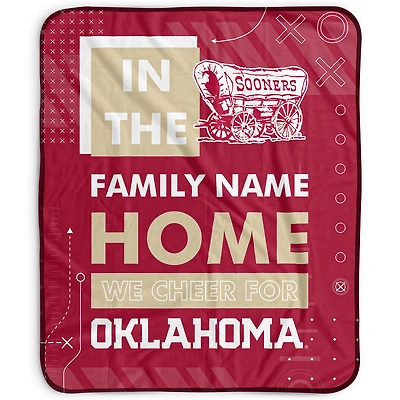 Pegasus Oklahoma Sooners 50" x 60" "We Cheer" Personalized Fleece Blanket