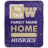 Pegasus Washington Huskies 50" x 60" "We Cheer" Personalized Fleece Blanket