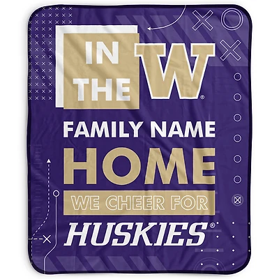 Pegasus Washington Huskies 50" x 60" "We Cheer" Personalized Fleece Blanket