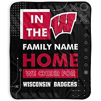 Pegasus Wisconsin Badgers 50" x 60" "We Cheer" Personalized Fleece Blanket