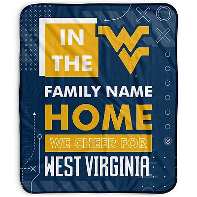 Pegasus West Virginia Mountaineers 50" x 60" "We Cheer" Personalized Fleece Blanket