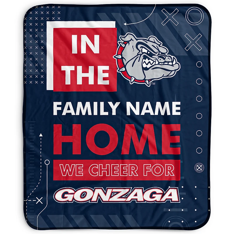 Pegasus Gonzaga Bulldogs 50" x 60" "We Cheer" Personalized Fleece Blanket