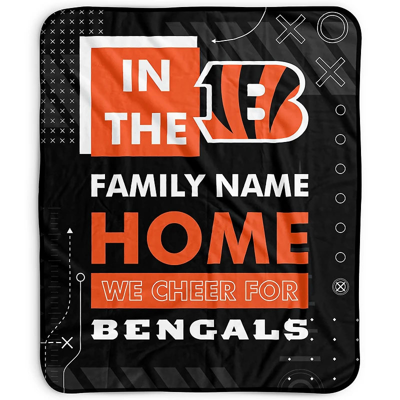Pegasus Cincinnati Bengals 50" x 60" "We Cheer" Personalized Fleece Blanket
