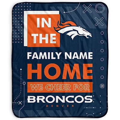 Pegasus Denver Broncos 50" x 60" "We Cheer" Personalized Fleece Blanket