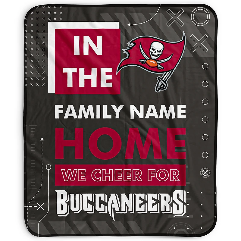 Pegasus Tampa Bay Buccaneers 50" x 60" "We Cheer" Personalized Fleece Blanket