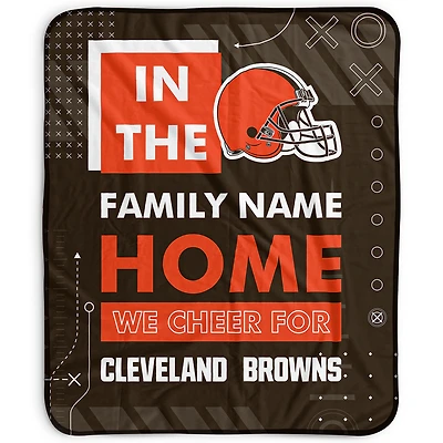 Pegasus Cleveland Browns 50" x 60" "We Cheer" Personalized Fleece Blanket