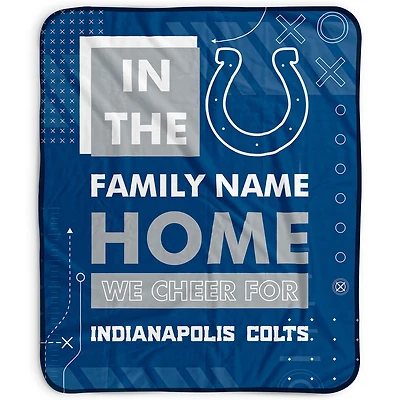 Pegasus Indianapolis Colts 50" x 60" "We Cheer" Personalized Fleece Blanket