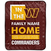 Pegasus Washington Commanders 50" x 60" "We Cheer" Personalized Fleece Blanket