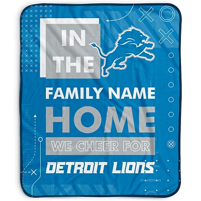 Pegasus Detroit Lions 50" x 60" "We Cheer" Personalized Fleece Blanket
