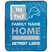Pegasus Detroit Lions 50" x 60" "We Cheer" Personalized Fleece Blanket