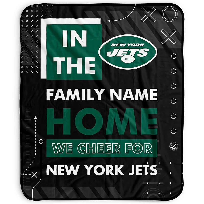 Pegasus New York Jets 50" x 60" "We Cheer" Personalized Fleece Blanket