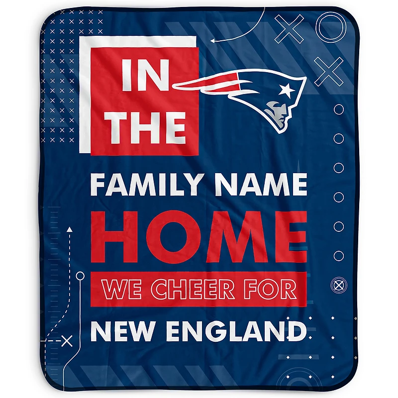 Pegasus New England Patriots 50" x 60" "We Cheer" Personalized Fleece Blanket