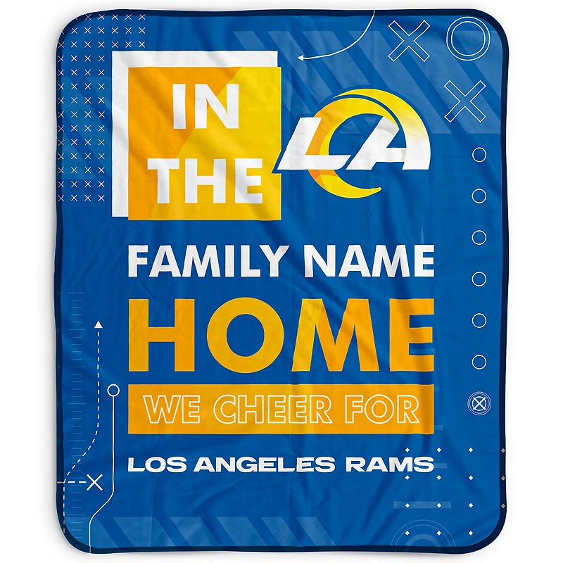 Pegasus Los Angeles Rams 50" x 60" "We Cheer" Personalized Fleece Blanket