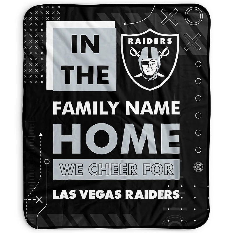 Pegasus Las Vegas Raiders 50" x 60" "We Cheer" Personalized Fleece Blanket