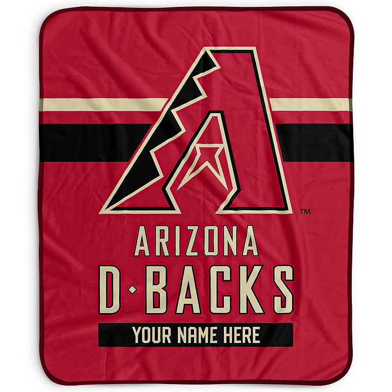 Pegasus Arizona Diamondbacks 50" x 60" Stripes Personalized Fleece Blanket