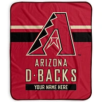 Pegasus Arizona Diamondbacks 50" x 60" Stripes Personalized Fleece Blanket