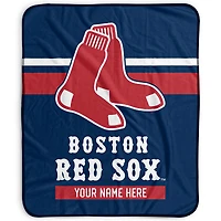 Pegasus Boston Red Sox 50" x 60" Stripes Personalized Fleece Blanket