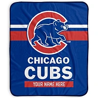 Pegasus Chicago Cubs 50" x 60" Stripes Personalized Fleece Blanket
