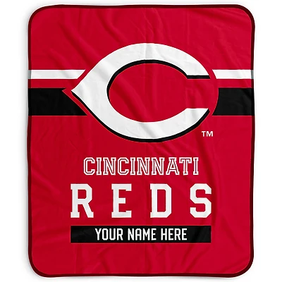 Pegasus Cincinnati Reds 50" x 60" Stripes Personalized Fleece Blanket