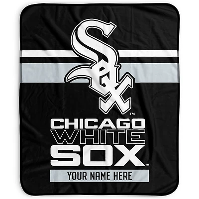Pegasus Chicago White Sox 50" x 60" Stripes Personalized Fleece Blanket