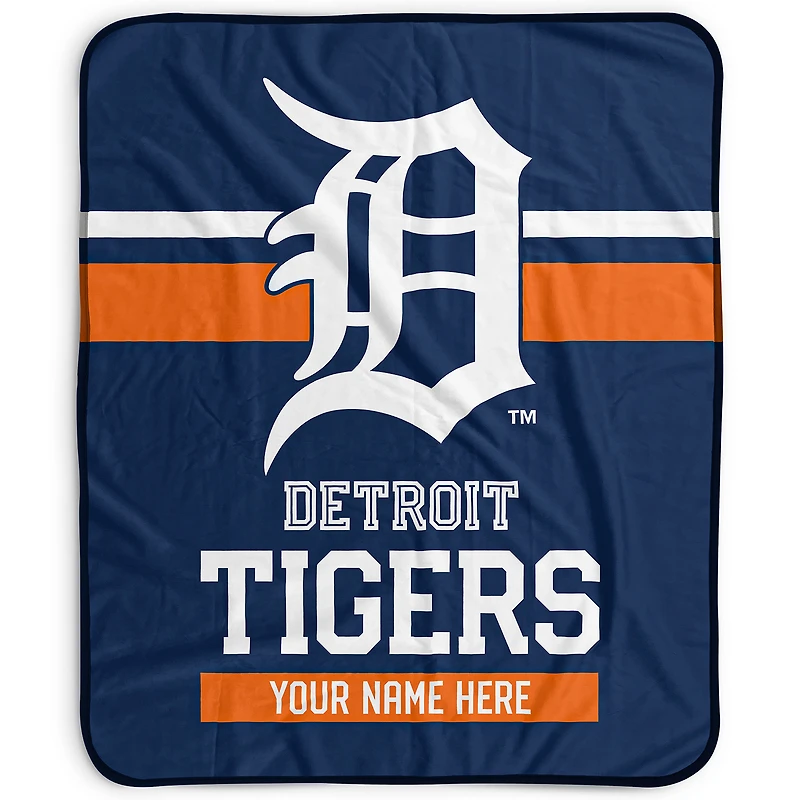 Pegasus Detroit Tigers 50" x 60" Stripes Personalized Fleece Blanket