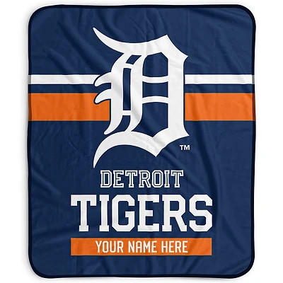 Pegasus Detroit Tigers 50" x 60" Stripes Personalized Fleece Blanket