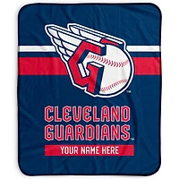 Pegasus Cleveland Guardians 50" x 60" Stripes Personalized Fleece Blanket