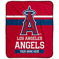 Pegasus Los Angeles Angels 50" x 60" Stripes Personalized Fleece Blanket