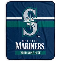 Pegasus Seattle Mariners 50" x 60" Stripes Personalized Fleece Blanket