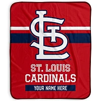 Pegasus St. Louis Cardinals 50" x 60" Stripes Personalized Fleece Blanket