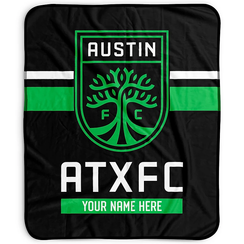 Pegasus Austin FC 50" x 60" Stripes Personalized Fleece Blanket