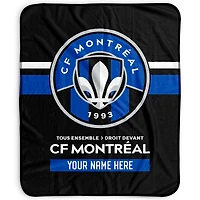 Pegasus CF Montreal 50" x 60" Stripes Personalized Fleece Blanket
