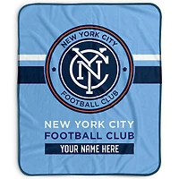 Pegasus New York City FC 50" x 60" Stripes Personalized Fleece Blanket