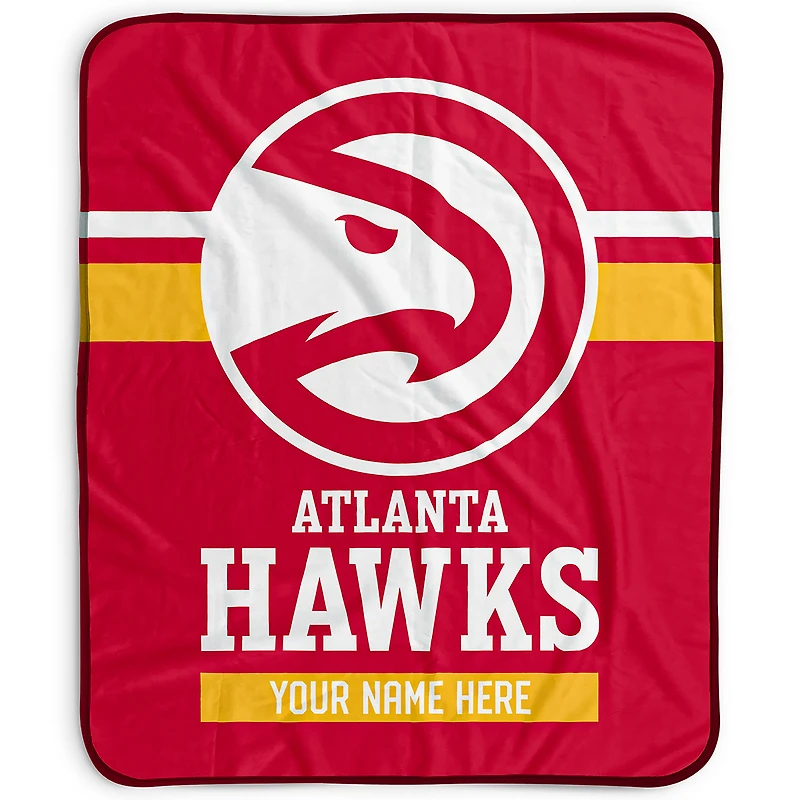 Pegasus Atlanta Hawks 50" x 60" Stripes Personalized Fleece Blanket