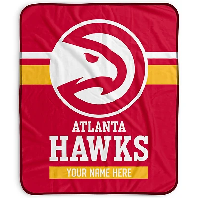 Pegasus Atlanta Hawks 50" x 60" Stripes Personalized Fleece Blanket