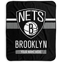 Pegasus Brooklyn Nets 50" x 60" Stripes Personalized Fleece Blanket