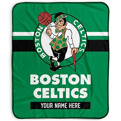 Pegasus Boston Celtics 50" x 60" Stripes Personalized Fleece Blanket