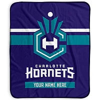 Pegasus Charlotte Hornets 50" x 60" Stripes Personalized Fleece Blanket