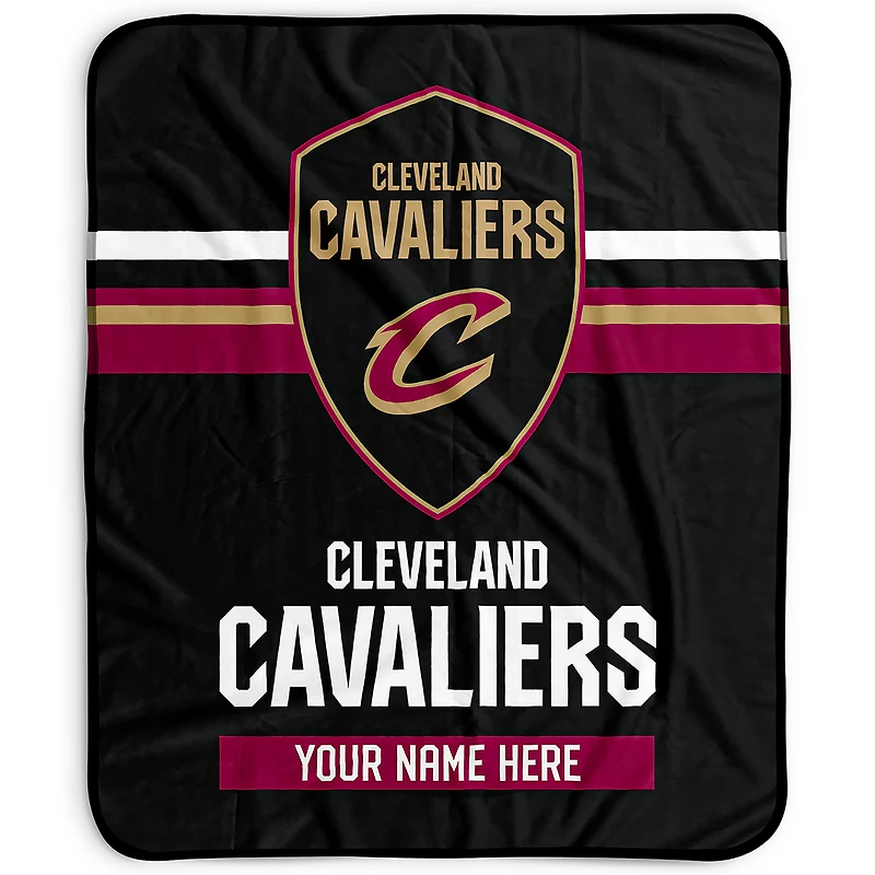Pegasus Cleveland Cavaliers 50" x 60" Stripes Personalized Fleece Blanket