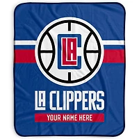 Pegasus LA Clippers 50" x 60" Stripes Personalized Fleece Blanket