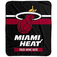 Pegasus Miami Heat 50" x 60" Stripes Personalized Fleece Blanket