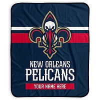 Pegasus New Orleans Pelicans 50" x 60" Stripes Personalized Fleece Blanket